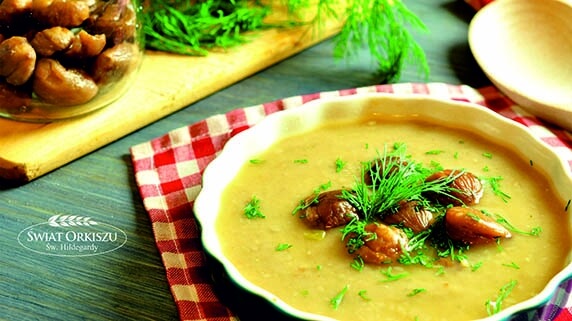 Hildegardowa zupa krem z kasztanów jadalnych 