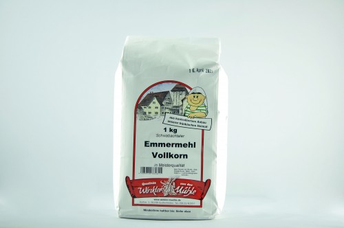 Mąka pełnoziarnista z płaskurki 1 kg--