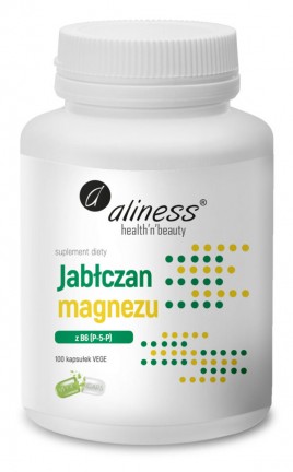 ALINESS Jabłczan Magnezu 100 mg z B6 (P-5-P) 100 kaps. 